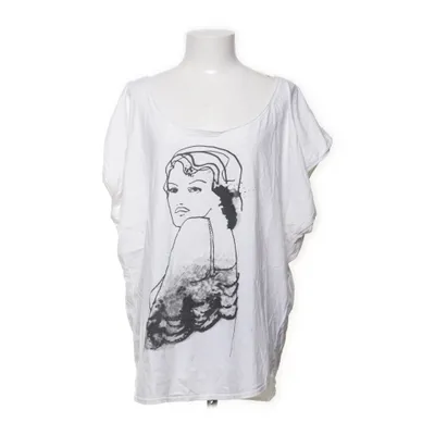 T-shirt (Vit, Svart) från Julie Fagerholt Bomull