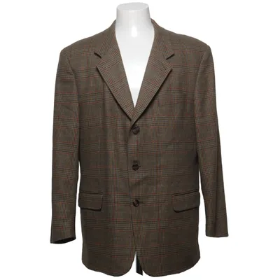 Blazer (Brown, Multicolored) from Joy Boy Polyester, Wool