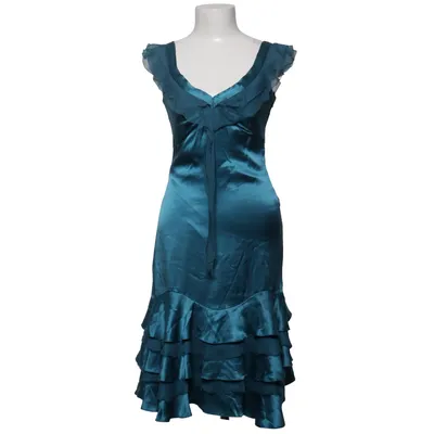 Cocktailkjole (Blå) fra Massimo Dutti Woman Polyester, Silke