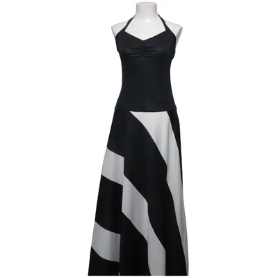 Halterneckklänning (Svart, Vit) från Vinetta