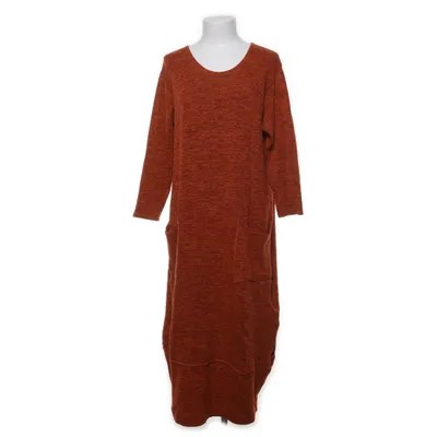Långklänning (Orange) från Hopsack Elastan, Polyamid, Ull