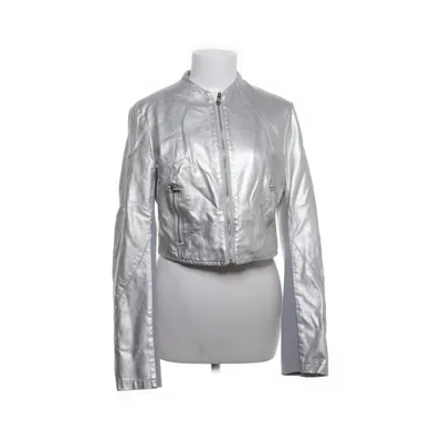 Jacket (Silver) from Zuiki Polyurethane, Viscose