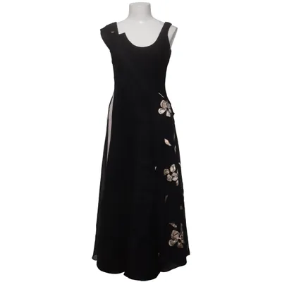 Maxi jurk (Zwart, Beige) van Hugo Boss Acetaat, Polyester, Polyurethaan, Zijde, Viscose, Wol