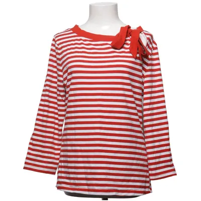 Långärmad t-shirt (Röd, Vit) från Voodoo Vixen Elastan, Polyester, Viskos