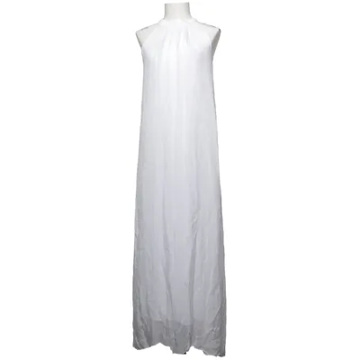 Maxikjole (Hvid) fra Made in italy Elastan, Silke, Viscose