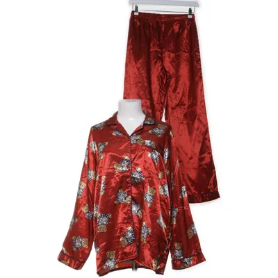 Pyjamas (Röd, Flerfärgad) från Body Bomull, Polyester
