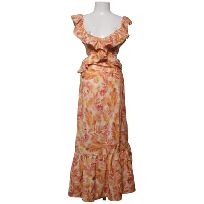 Långklänning (Rosa, Orange, Gul) Polyester
