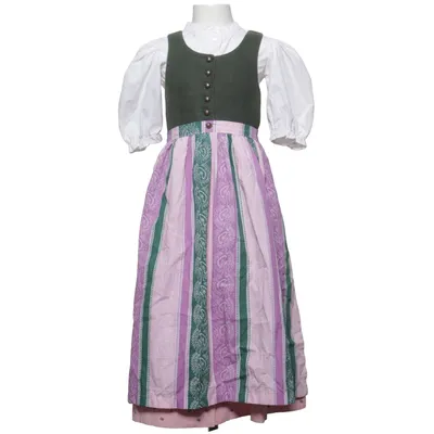 Dirndl (Vert, Rose, Blanc) de Kaiser Franz Josef Coton, Lin, Polyester