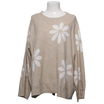 Tröja (Beige, Vit) från Zizzi Akryl, Polyester