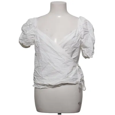 Wrap blouse (White) from H&M Cotton
