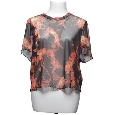 Topp (Svart, Röd, Gul, Flerfärgad) från Shein Curve Elastan, Polyester