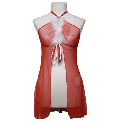 Negligé (Röd, Vit) från Ann Summers Elastan, Polyamid