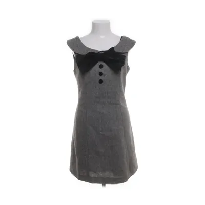 Dress (Gray) from Miss Selfridge Acrylic, Cotton, Polyester, Wool, Viscose
