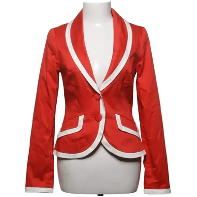 Blazer (Rouge, Blanc) de Edith & Ella Coton, Élasthane