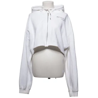 Sweat à capuche (Blanc) de PrettyLittleThing Coton, Polyester