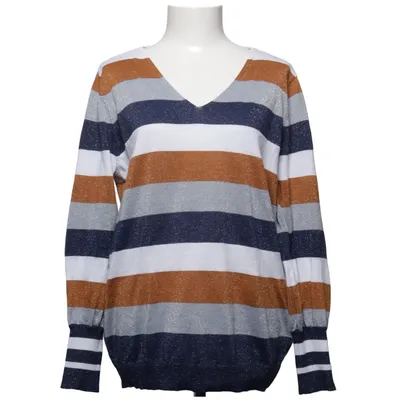 Pull-over (Bleu, Marron, Blanc) de Dranella Coton, Fibre métallique, Polyester