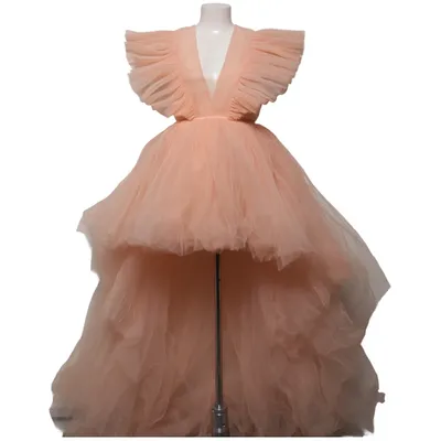 Aftonklänning (Orange) från Giambattista Valli x H&M Polyester, Bomull, Silke