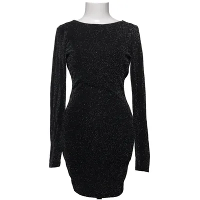 Dress (Black) from Edge Street Elastane, Metallic fiber, Polyamide