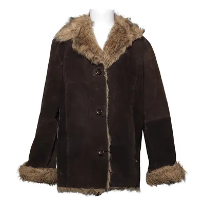 Shearlingjakke (Brun) fra Giorgio Akryl, Polyester