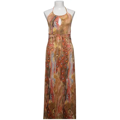 Robe longue (Jaune, Rouge, Multicolore) de Lise Sandahl Élasthane, Polyester