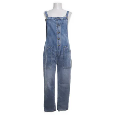 Hängselbyxor (Blå) från Denim Bomull, Elastan, Polyester
