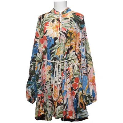 Klänning (Flerfärgad, Vit) från H&M Bomull, Viskos