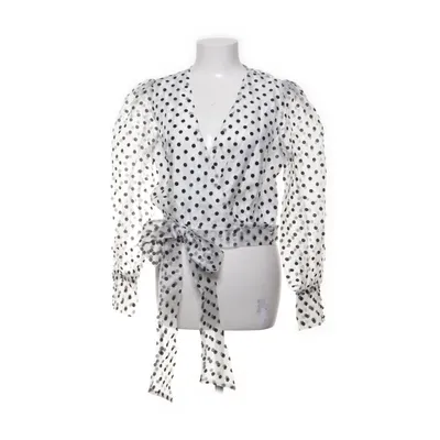 Wikkelblouse (Wit, Zwart) van Allyson Polyester