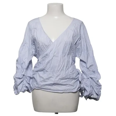 Slå-om bluse (Blå) fra H&M Modern Classic Bomuld