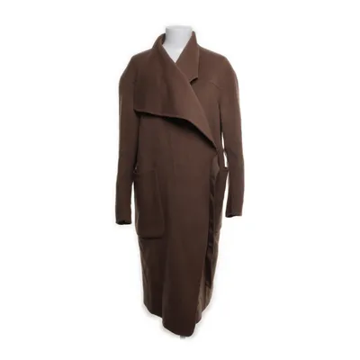 Frakke (Brun) fra Uniqlo Polyester, Uld, Kashmir