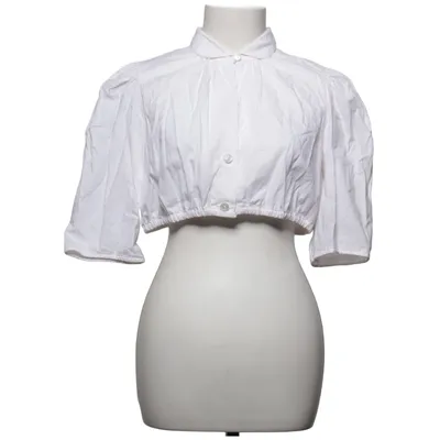 Crop top (Blanc) de Tostmann Trachten Coton