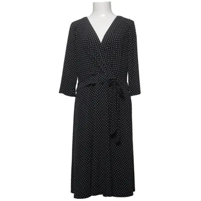Robe portefeuille (Noir, Blanc) de Kaliko Élasthane, Polyester