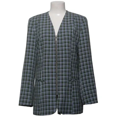 Blazer (Groen, Wit, Zwart) van Contempora Acetaat, Polyester, Viscose