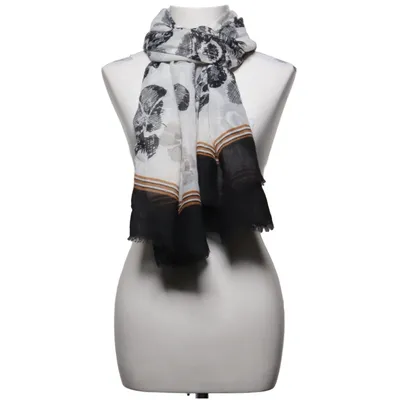 Sjal (Hvid, Sort, Brun) fra MyWear Polyester