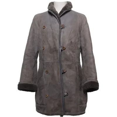 Shearling jas (Grijs) van Hollies