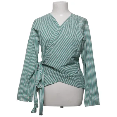 Omlottblus (Grön, Vit) från Essential by Noa Noa Bomull, Elastan, Polyamid, Polyester