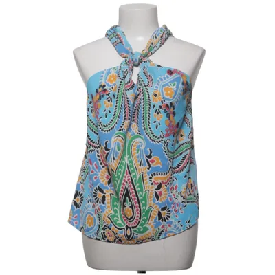 Tube top (Blauw, Meerkleurig) van Zara Polyester
