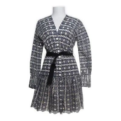 Skjortklänning (Blå, Vit) från Sandro Paris Polyester, Bomull, Viskos