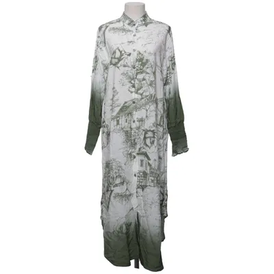 Maxi jurk (Wit, Groen) van Marta Viscose