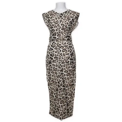 Klänning (Brun, Flerfärgad) från Zara Linne, Viskos