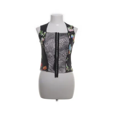 Tanktop (Zwart, Meerkleurig) van Eva & Claudi Katoen, Elastaan