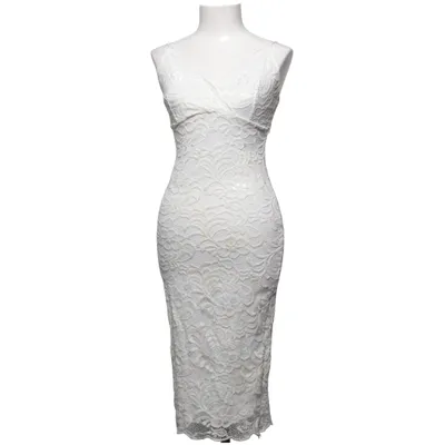 Cocktailkjole (SCALLOP LACE MIDI BODYCON) fra NLY One Elastan, Polyamid, Polyester