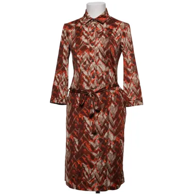 Skjortklänning (Röd, Brun, Beige) från Ilse Jacobsen Elastan, Polyester