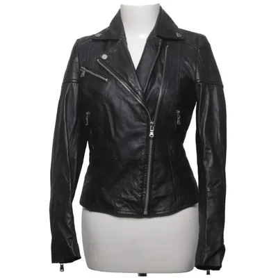 Veste de motard (Noir) de Barneys Originals Cuir