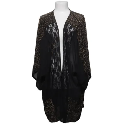 Morgenmantel (Schwarz, Mehrfarbig) von Limited Collection Elasthan, Polyamid, Polyester, Viskose