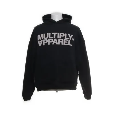 Hoodie (Black, White) from Multiply Apparel Cotton, Polyester
