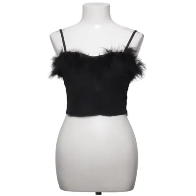 Crop top (Sort) fra Bershka Bomuld, Elastan