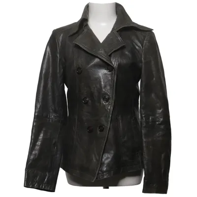 Leather jacket (Green) from Jake*s Leather, Polyester