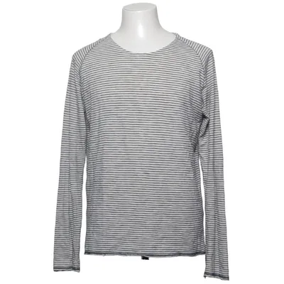 Lange mouwen shirt (Wit, Blauw) van Nudie Jeans Organisch katoen
