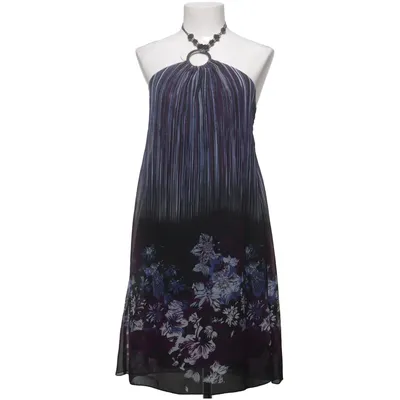 Halterneck-kjole (Sort, Lilla, Blå) fra Flame Polyester