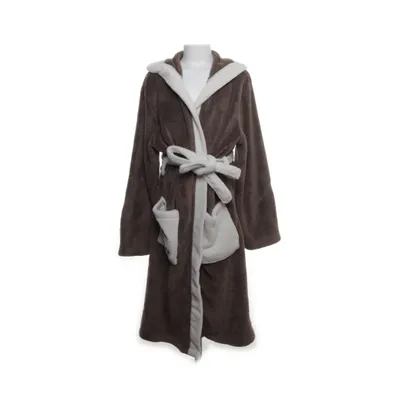 Bathrobe (Beige, White) from Pocopiano Polyester